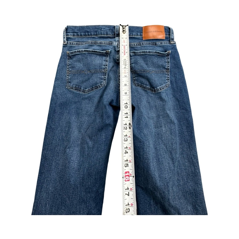 Lucky Brand Jeans Womens 6/28 Blue Sweet Mid Rise Straight Raw Hem Button Fly‎ - Picture 12 of 15